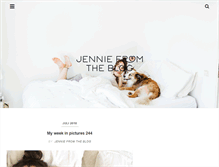 Tablet Screenshot of jenniefromtheblog.com